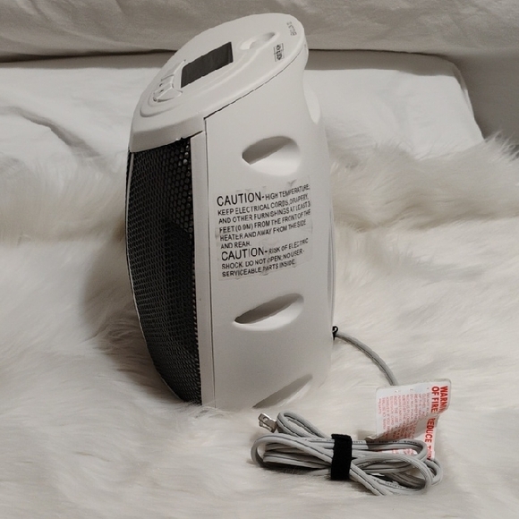 Home Fusion Portable Space Heater Black/White Never Used - Picture 7 of 9